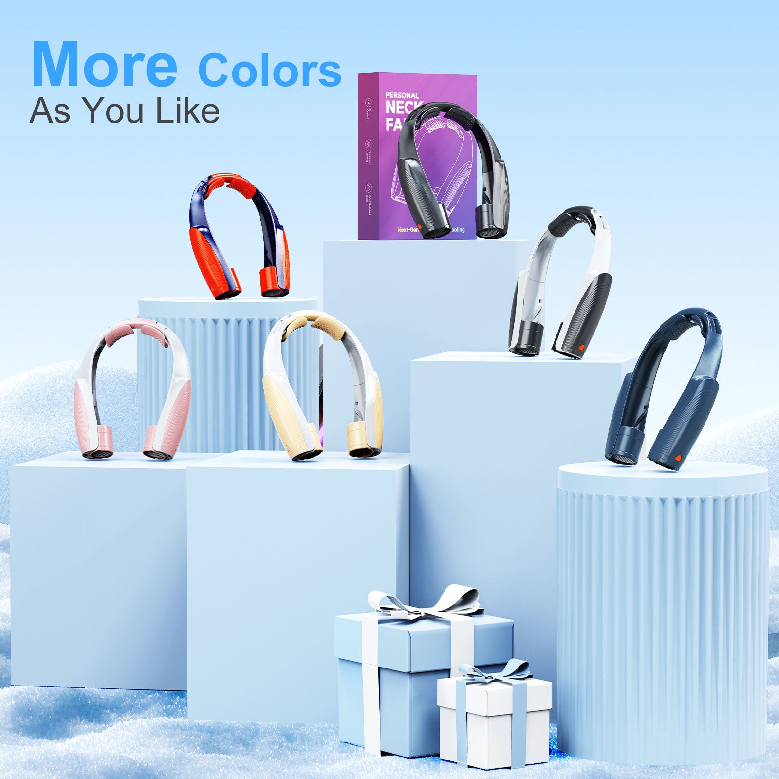 AI Portable Neck Fan