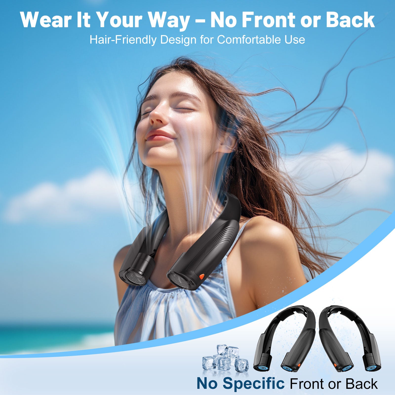 AI Portable Neck Fan