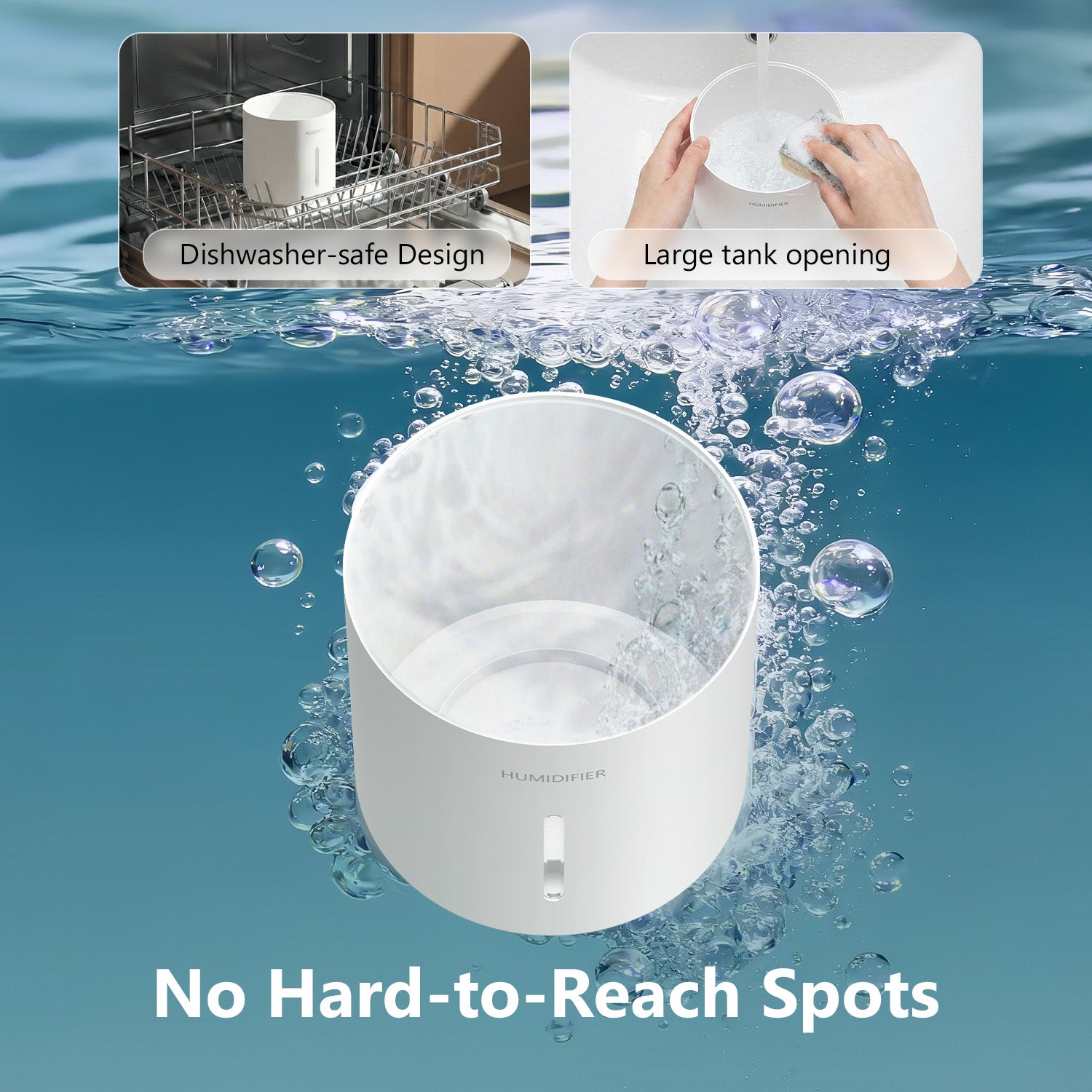 3L Mist-Free Evaporative Humidifier for Bedroom